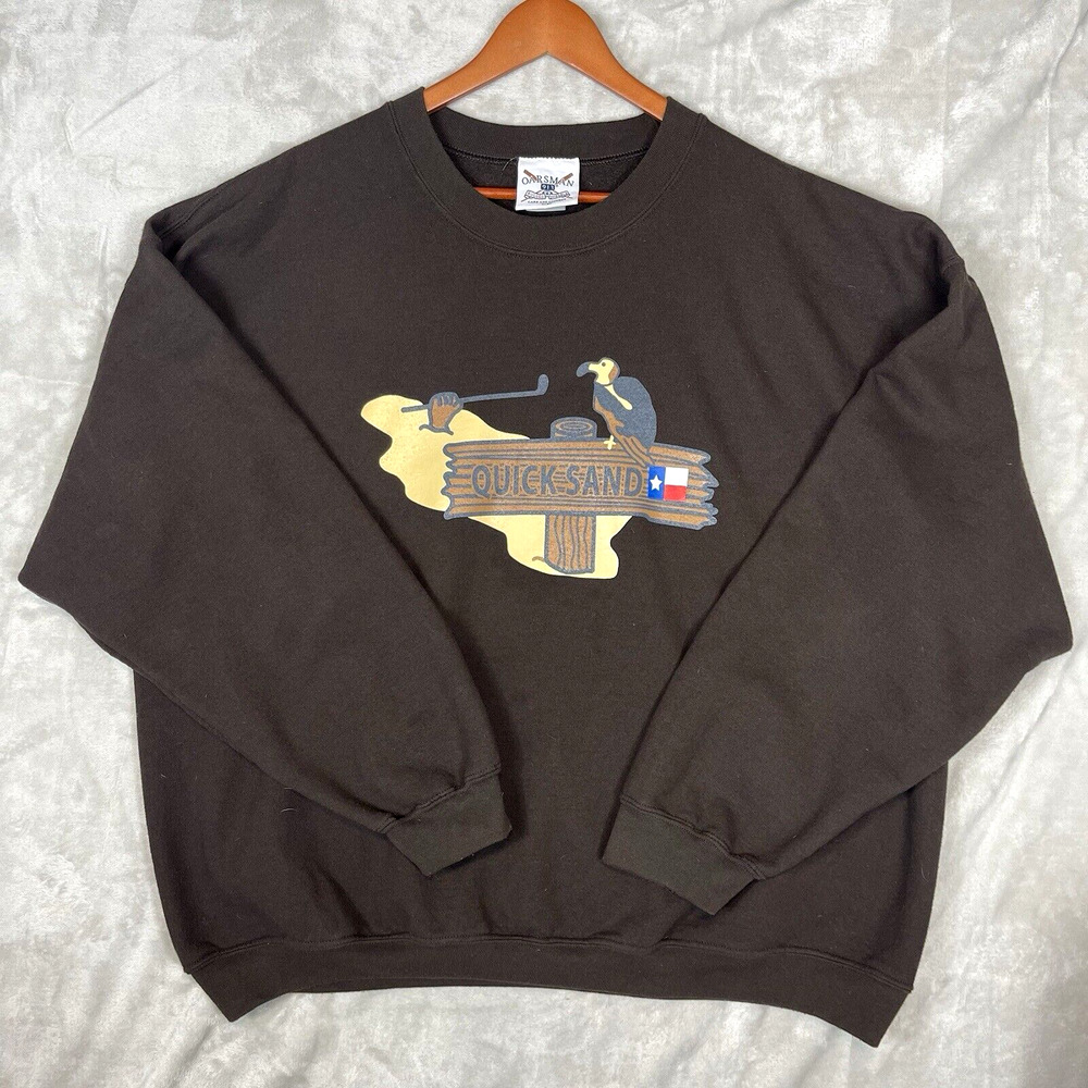 Vintage Oarsman 913 Texas Quicksand Sweatshirt XXL Vulture Golf 90s Americana
